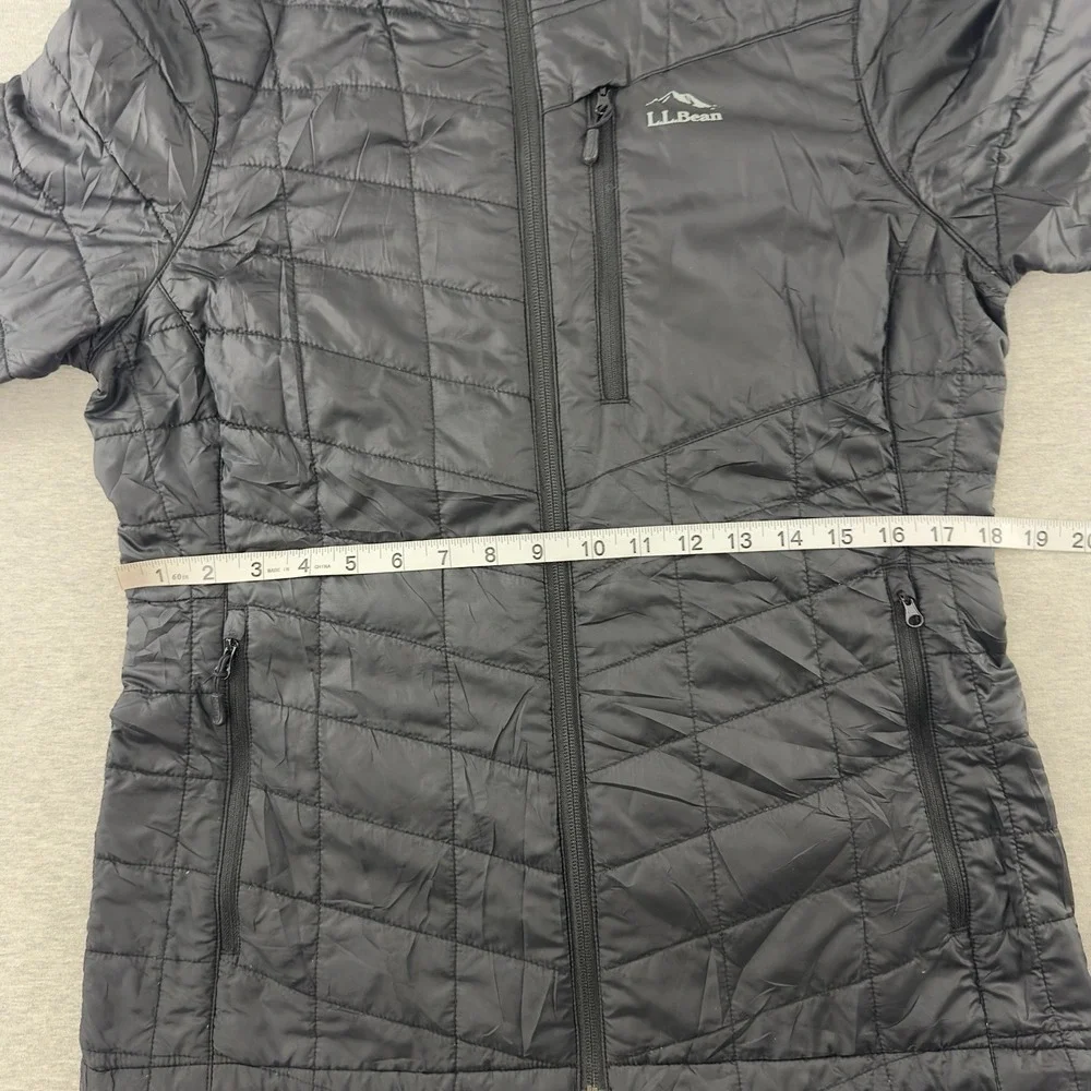 L.L.Bean Women's Black Quilted Insulated Full Zip‎ Jacket Size S Regular